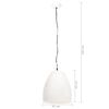 vidaXL Lampe suspendue industrielle 25 W Blanc Rond 42 cm E27