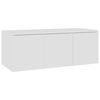 vidaXL Meuble TV Blanc 80x34x30 cm Bois d'ing&eacute;nierie
