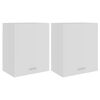 vidaXL Armoires suspendues 2 pi&egrave;ces "Lyon" Blanc 50 x 31 x 60 cm Bois d'ing&eacute;nierie