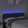 vidaXL T&ecirc;te de lit &agrave; LED Cr&egrave;me 144x5x78/88 cm Tissu