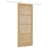 vidaXL Porte coulissante Naturel et Blanc 86 x 211 cm