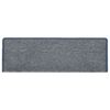 vidaXL Tapis d'escalier 30 pièces 65 x 21 x 4 cm Gris clair et bleu Bord rectangulaire