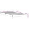 vidaXL Cadre de lit sans matelas chêne marron 100x200 cm