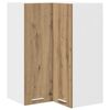 vidaXL Armoire suspendue Ch&ecirc;ne Artisan et Blanc 57 x 57 x 80 cm