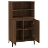 vidaXL Buffet haut Chêne marron 60x36x110 cm Bois d'ingénierie