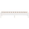 vidaXL Cadre de lit sans matelas blanc 75x190 cm bois de pin massif