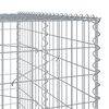 vidaXL Panier gabion avec couvercle 1100x100x200 cm fer galvanisé