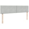 VidaXL Cadre de lit ottoman et matelas gris clair 180x200cm velours