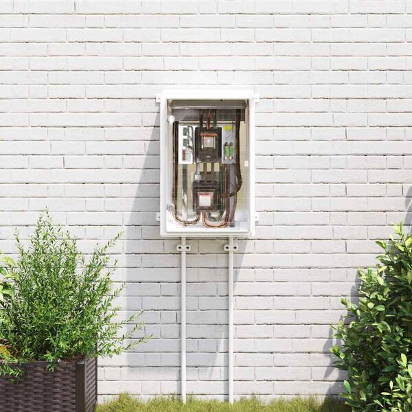 vidaXL Cabinet de Contr&ocirc;le Gris 40 x 20 x 60 cm Plastic ABS