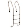 vidaXL &Eacute;chelle de piscine &agrave; 3 &eacute;chelons Acier inoxydable 304 120 cm