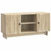 vidaXL Meuble TV Ch&ecirc;ne Sonoma 102 x 34,5 x 50 cm Bois d'ing&eacute;nierie