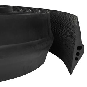 vidaXL Joint de sol de garage Noir 75 x 12 mm 1 m Caoutchouc EPDM
