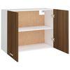 vidaXL Armoire suspendue "Lyon" Ch&ecirc;ne brun 80 x 31 x 60 cm Bois d'ing&eacute;nierie