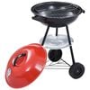 vidaXL Barbecue portable XXL au charbon avec roues 44 cm