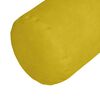 vidaXL Coussins d'accent 2 pcs Jaune Ø 25 x 70 cm