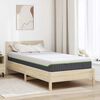 vidaXL Matelas Blanc et Gris 100 x 200 cm Ressort ensach&eacute;