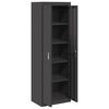 vidaXL Armoire de rangement avec stockage 2 pcs Noir 60 x 40 x 180 cm