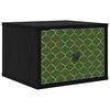 vidaXL Cabinet de chevet mural GELEEN Ch&ecirc;ne noir 36 x 33 x 25 cm