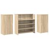 vidaXL Bureau r&eacute;ception ch&ecirc;ne sonoma 200x50x103,5 cm bois d'ing&eacute;nierie