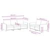 vidaXL Ensemble de canap&eacute;s 2 pcs marron velours