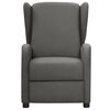 vidaXL Fauteuil inclinable &eacute;lectrique Gris fonc&eacute; Tissu
