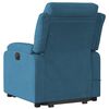vidaXL Fauteuil de massage inclinable Bleu Velours