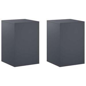 vidaXL Support de Plante 2 pcs Anthracite 40 x 40 x 60 cm