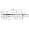 vidaXL Salon de jardin 7 pcs bois massif douglas