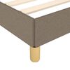 vidaXL Cadre de lit sans matelas taupe 140x200 cm tissu