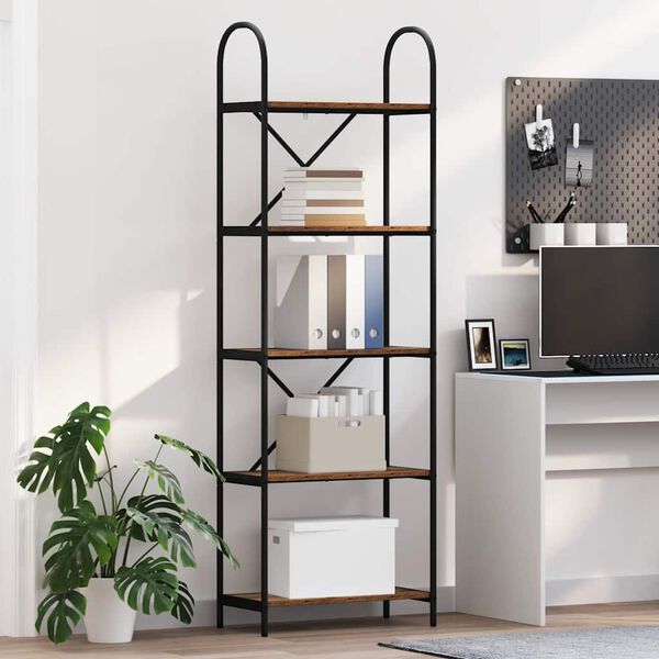 vidaXL &Eacute;tag&egrave;re Bois ancien 60 x 30 x 183 cm Bois d'ing&eacute;nierie