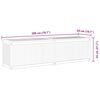 vidaXL Bo&icirc;te de jardin 200x50x55 cm Bois massif de teck
