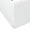 vidaXL Cadre de lit sans matelas blanc 180x200 cm
