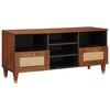 vidaXL Meuble TV Marron 100 x 33,5 x 46 cm Bois de mangue massif