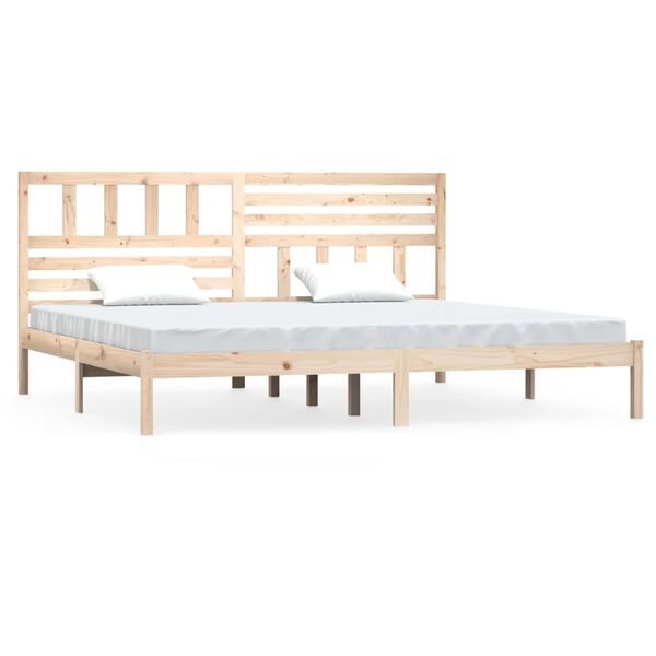 vidaXL Cadre de lit sans matelas bois massif de pin 200x200 cm