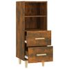 vidaXL Buffet Chêne fumé 34,5x34x90 cm Bois d'ingénierie