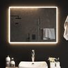 vidaXL Miroir de salle de bain &agrave; LED 80x60 cm