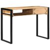 vidaXL Bureau 100x50x75 cm bois de manguier brut massif
