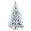 vidaXL Sapin de No&euml;l Artificiel &agrave; Branches Articul&eacute;es Blanc 210 cm