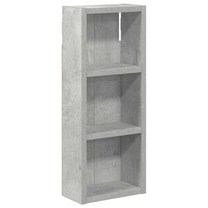 vidaXL Armoire murale de salle de bain Gris B&eacute;ton 20 x 10 x 50 cm