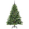 vidaXL Sapin de No&euml;l artificiel avec 150 LED Vert 150 cm PE et PVC
