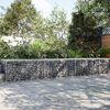 vidaXL Panier gabion avec couvercle 300x100x50 cm fer galvanis&eacute;
