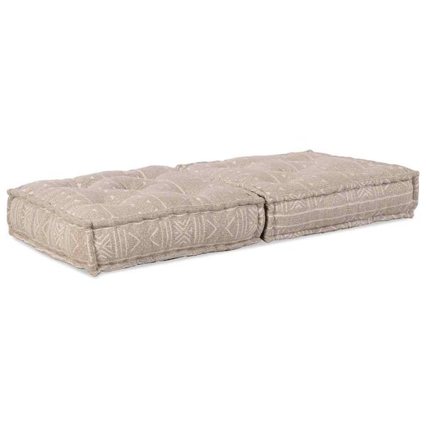 vidaXL Canapé modulaire Marron Clair 70 x 70 x 36 cm tissu