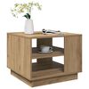 vidaXL Table basse ch&ecirc;ne artisanal 55x55x42 cm bois d'ing&eacute;nierie