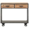 vidaXL Table console 90x35x74 cm Bois de r&eacute;cup&eacute;ration massif