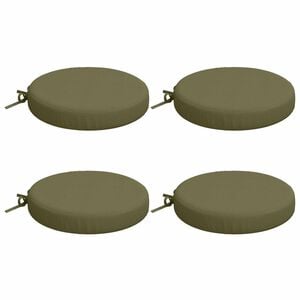 vidaXL Coussins de si&egrave;ge SOEST 4 pc 100 % polyester Vert olive