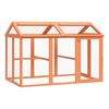vidaXL Enclos animaux marron 141x94x104 cm bois massif de pin