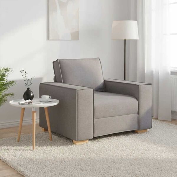 vidaXL Canap&eacute;-chaise Taupe 100x78x84 cm Tissu