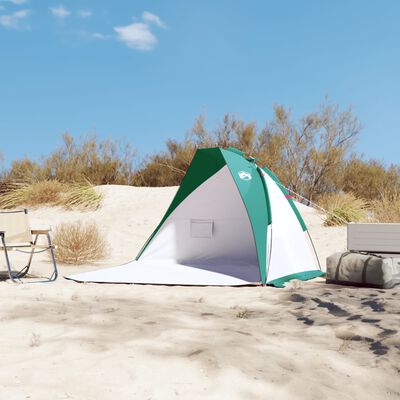 vidaXL Tente de plage vert d'eau 268x223x125 cm taffetas 185T