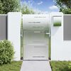 vidaXL Porte de Jardin Argent&eacute; 100 x 150 cm Acier inoxydable