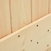 vidaXL Porte coulissante et kit de quincaillerie 90x210 cm pin massif